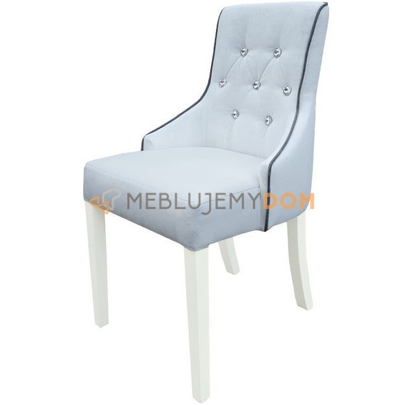 DONALD PIK chair with piping and crystals 88 cm