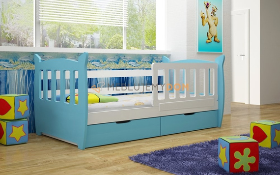 Bed SMERF 160 x 75 cm with mattress