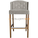 Bar stool USZAK PIK with buttons and thumbtacks 107 cm