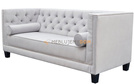 2-seater sofa PRIMAVERA with rollers and thumbtacks