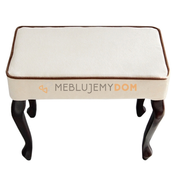 Pouf LUDWIK with piping 45 x 30 cm