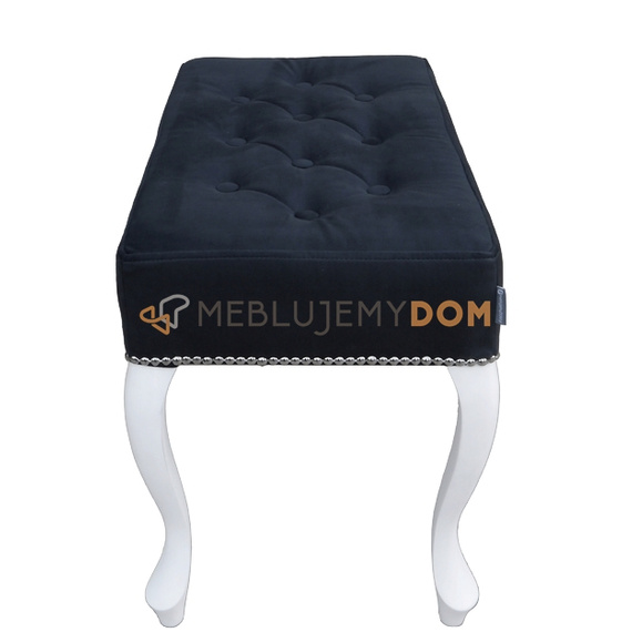 Pouf LUDWIK PIK with buttons and thumbtacks 60 x 35 cm