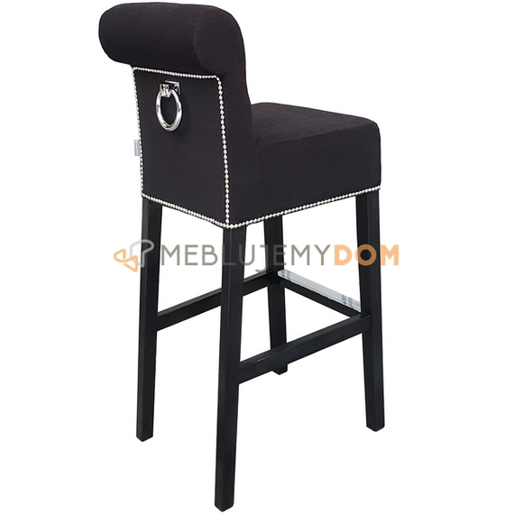 Bar stool SIMPLE PIK with roller, thumbtacks and knocker 106 cm