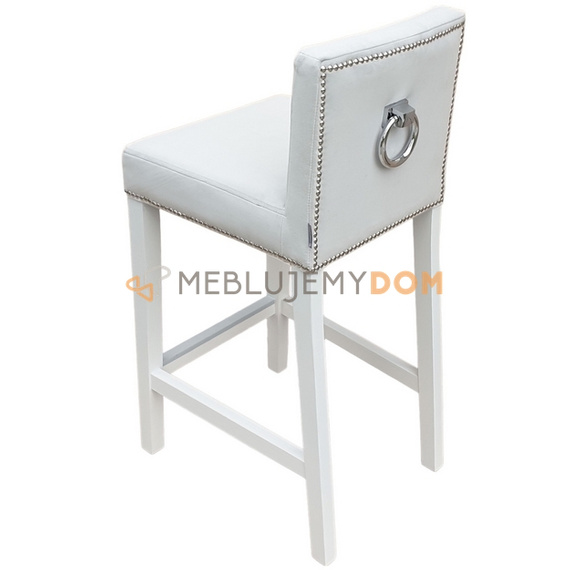 Bar stool NARROW PIK with buttons, thumbtacks and knocker 93 cm