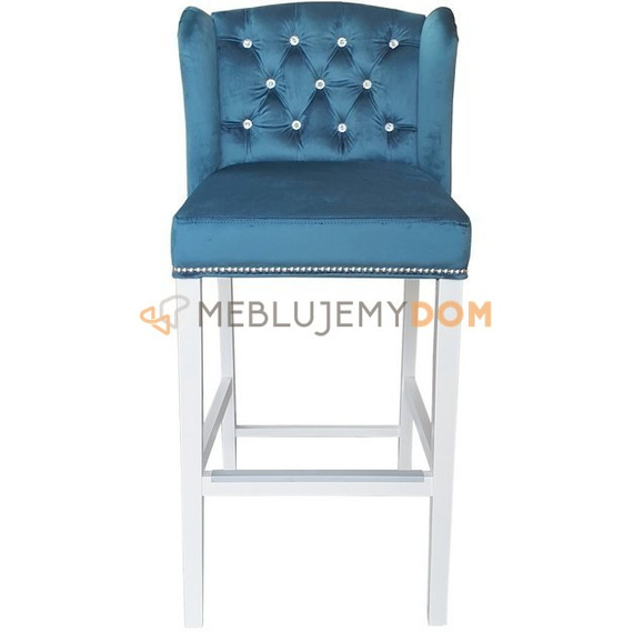 Bar stool MATEO PIK with crystals and thumbtacks 110 cm