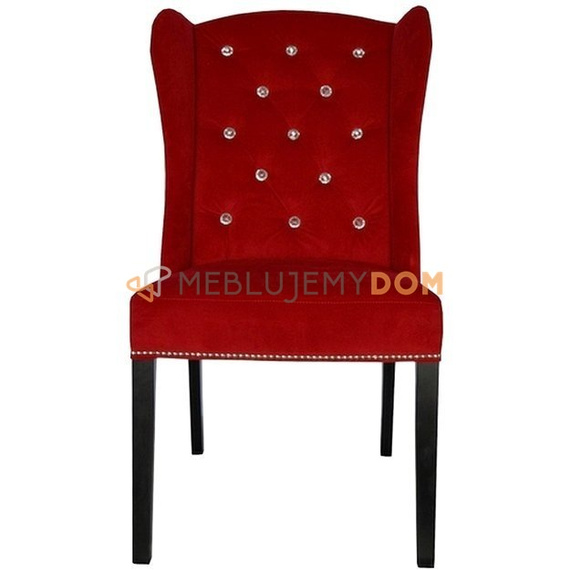 MATEO PIK chair with crystals, thumbtacks and knocker 106 cm