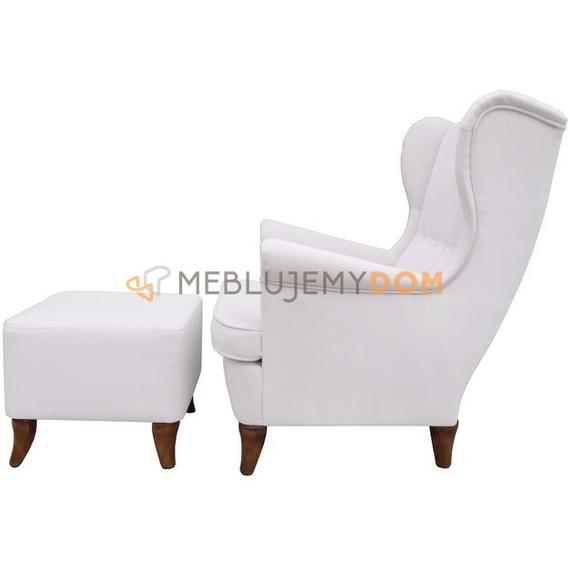 Set USZAK PIK armchair with footstool