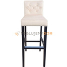 Bar stool NARROW PIK with buttons, thumbtacks and knocker 108 cm