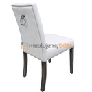 NARROW PIK chair with buttons, thumbtacks and knocker 98 cm