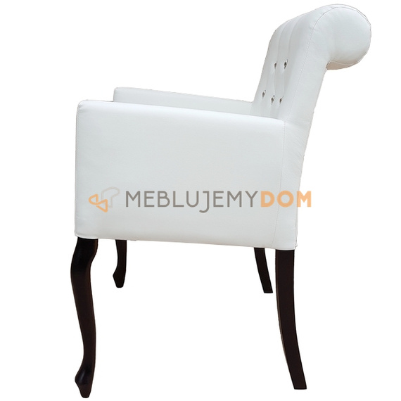 LUDWIK PIK armchair with crystals and roller 87 cm