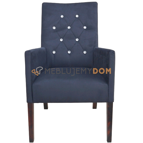 OBLIQUE PIK armchair with crystals 107 cm