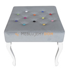 Pouf LUDWIK PIK with colored buttons 50 x 50 cm