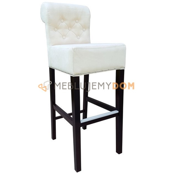 Bar stool SIMPLE PIK with roller, thumbtacks and knocker 106 cm