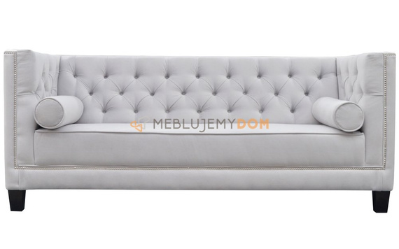 2-seater sofa PRIMAVERA with rollers and thumbtacks