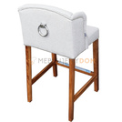 Bar stool USZAK PIK with buttons, thumbtacks and knocker 97 cm