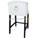 Bar stool USZAK with thumbtacks and knocker 97 cm