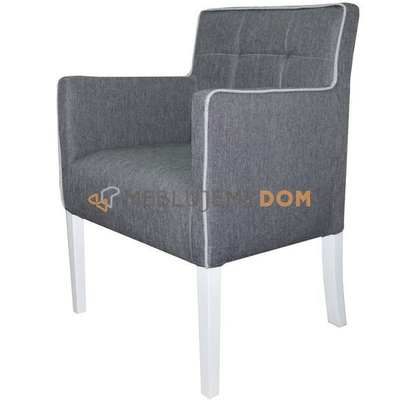 SIMPLE PIK armchair Square with piping 84 cm