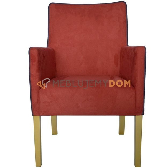 SIMPLE armchair with piping 98 cm