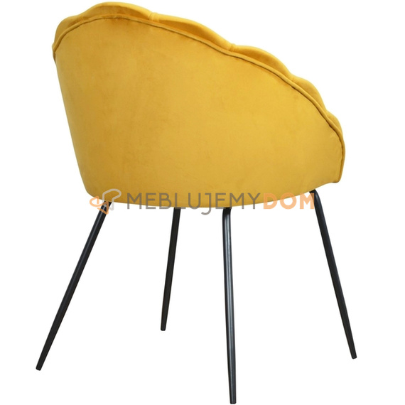 SHELLY BLACK armchair 83 cm