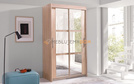 Sliding wardrobe with mirror BENTO