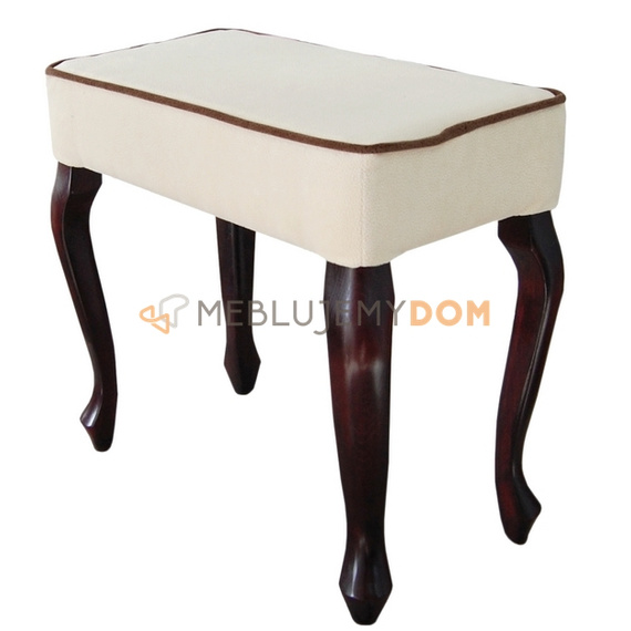 Pouf LUDWIK with piping 45 x 30 cm