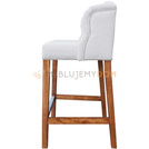 Bar stool USZAK PIK with buttons, thumbtacks and knocker 97 cm