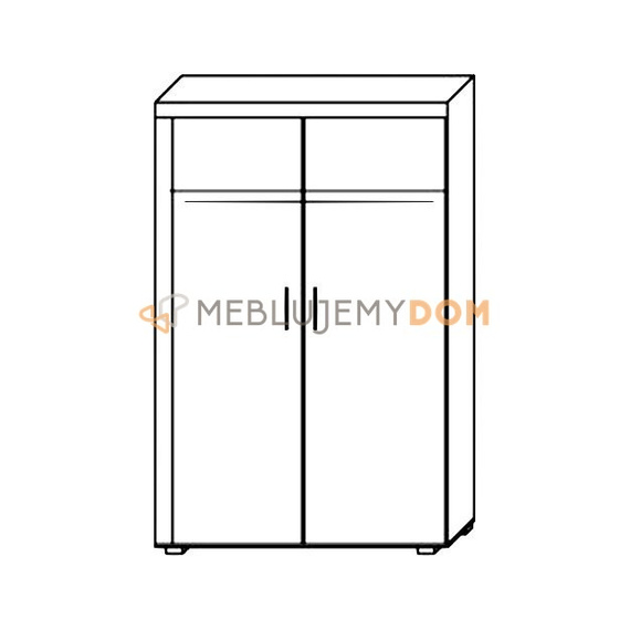 2-door wardrobe DONNA