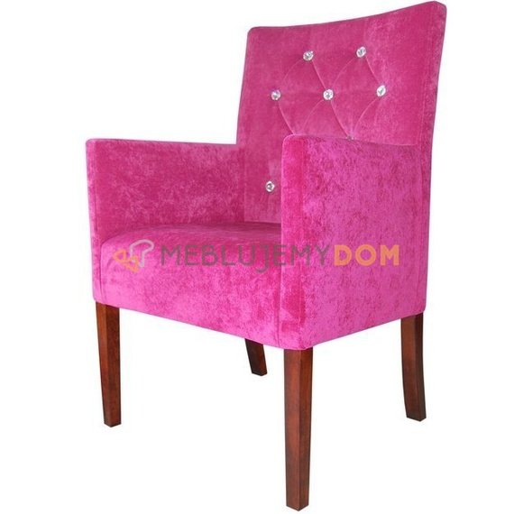 SIMPLE PIK armchair with crystals 98 cm