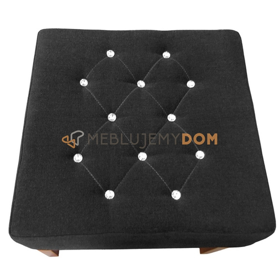 Pouf SIMPLE PIK with crystals 50 x 50 cm