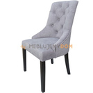 DAFFY PIK chair with piping and black knocker 98 cm