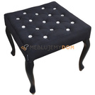 Pouf LUDWIK PIK with crystals 50 x 50 cm