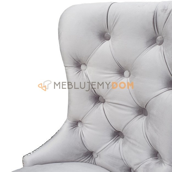 Chair MARGARET with thumbtacks and knocker 96 cm