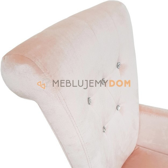 Chair MARCELO with crystals and armrests 100 cm