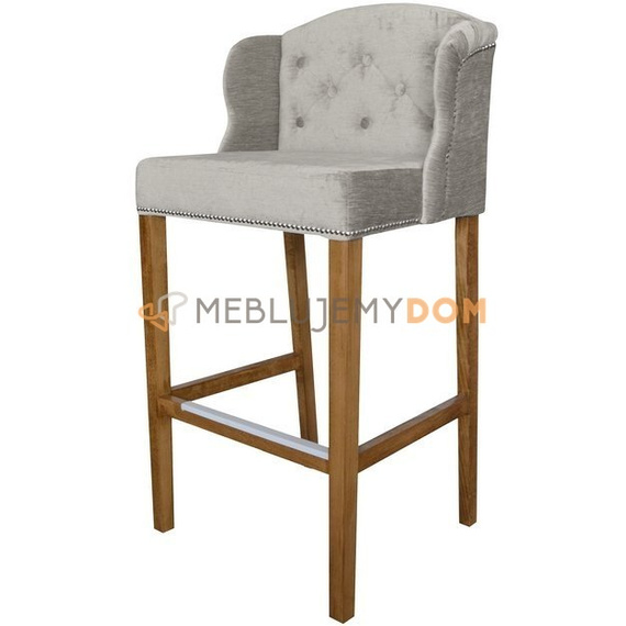 Bar stool USZAK PIK with buttons and thumbtacks 107 cm