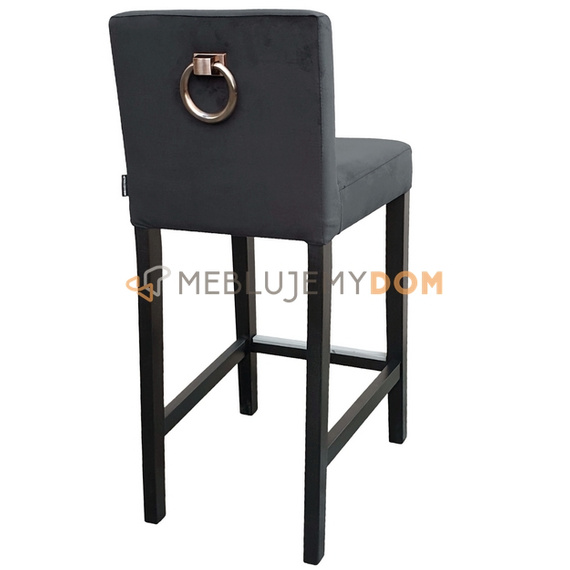Bar stool NARROW with copper knocker 93 cm