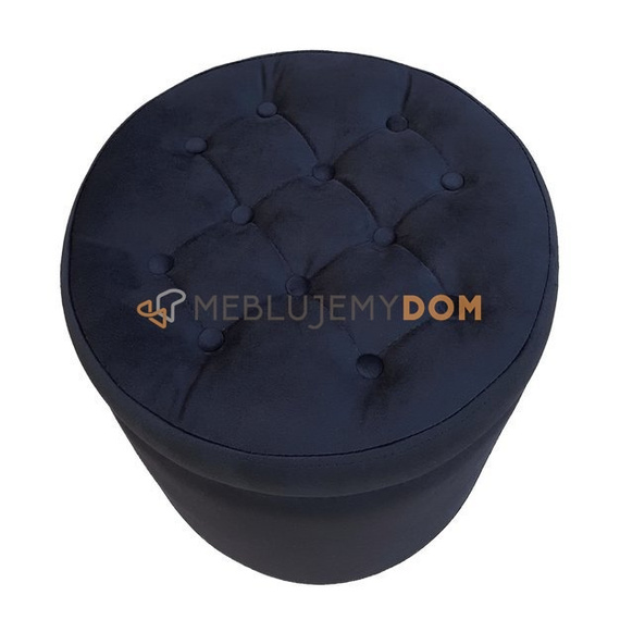 Pouf GLAMOUR with thumbtacks Ø 40 cm
