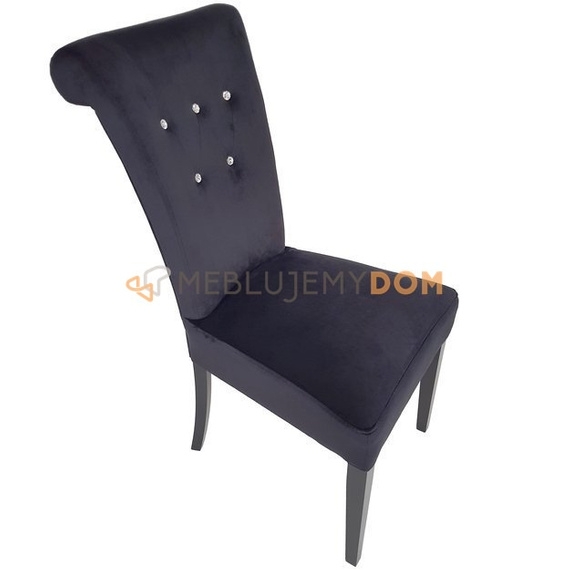 Chair MARCELO with crystals and knocker 100 cm