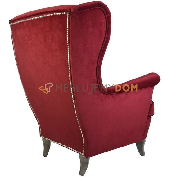 USZAK PIK armchair with thumbtacks and crystals