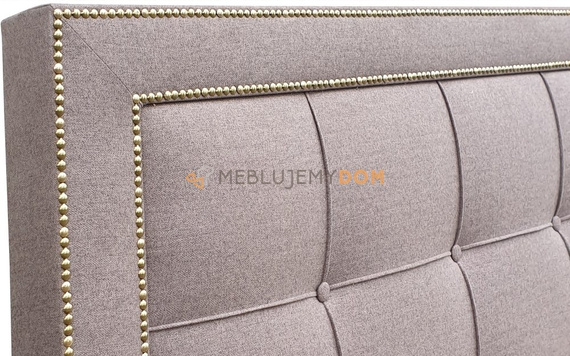 Upholstered headboard CLASSIC PIK with buttons and thumbtacks