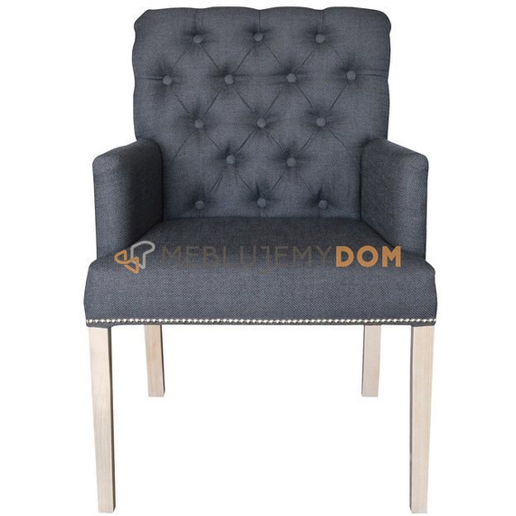 FRESCO armchair with thumbtacks and knocker 94 cm