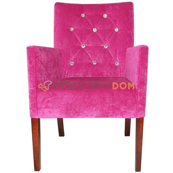 SIMPLE PIK armchair with crystals 98 cm