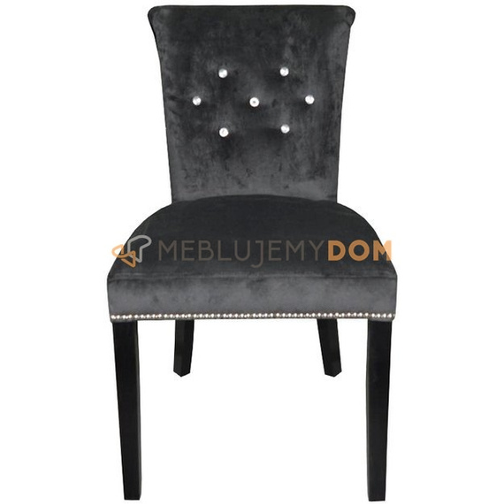 MICHELLE chair with crystals, thumbtacks and knocker 87 cm