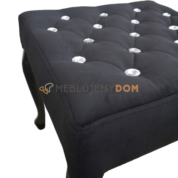 Pouf LUDWIK PIK with crystals 50 x 50 cm