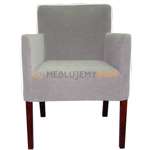 SIMPLE armchair with piping 84 cm