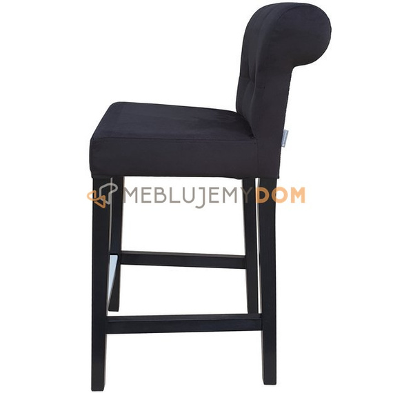 Bar stool NARROW PIK with roller, thumbtacks and knocker 96 cm