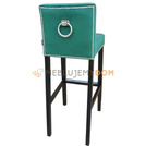 Bar stool NARROW with thumbtacks and knocker 103 cm