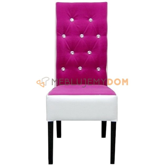 OBLIQUE PIK chair Multicolour with crystals 107 cm