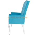 LUDWIK PIK armchair with crystals and knocker 110 cm