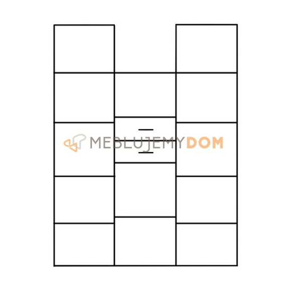 Wardrobe with glass-case LARGO