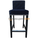 Bar stool NARROW PIK with thumbtacks and knocker 93 cm
